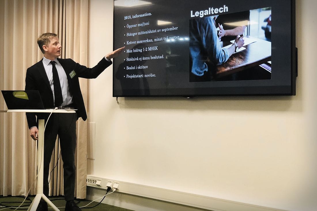 Vinnova finansierar åtta legal tech-projekt